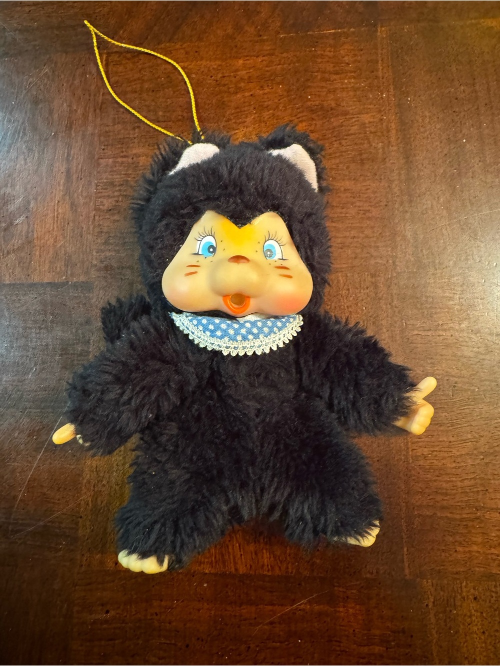 Washino Lil Nyamy 1979 Plush Vtg Thumb Sucking Cat Doll 6 1/2" Monchichi
